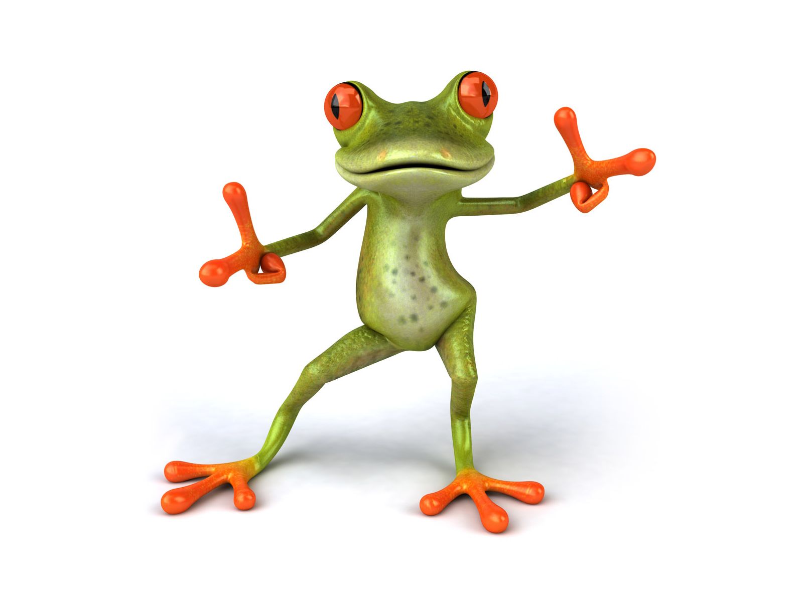 Download HQ Dancing frog 3D Animals wallpaper / 1600x1200