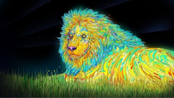 Free Send to Mobile Phone lion 3D Animals wallpaper num.40