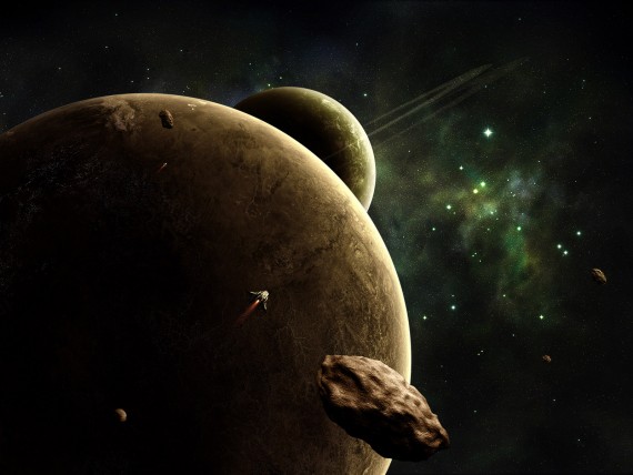 Free Send to Mobile Phone asteroid 3d Space wallpaper num.81