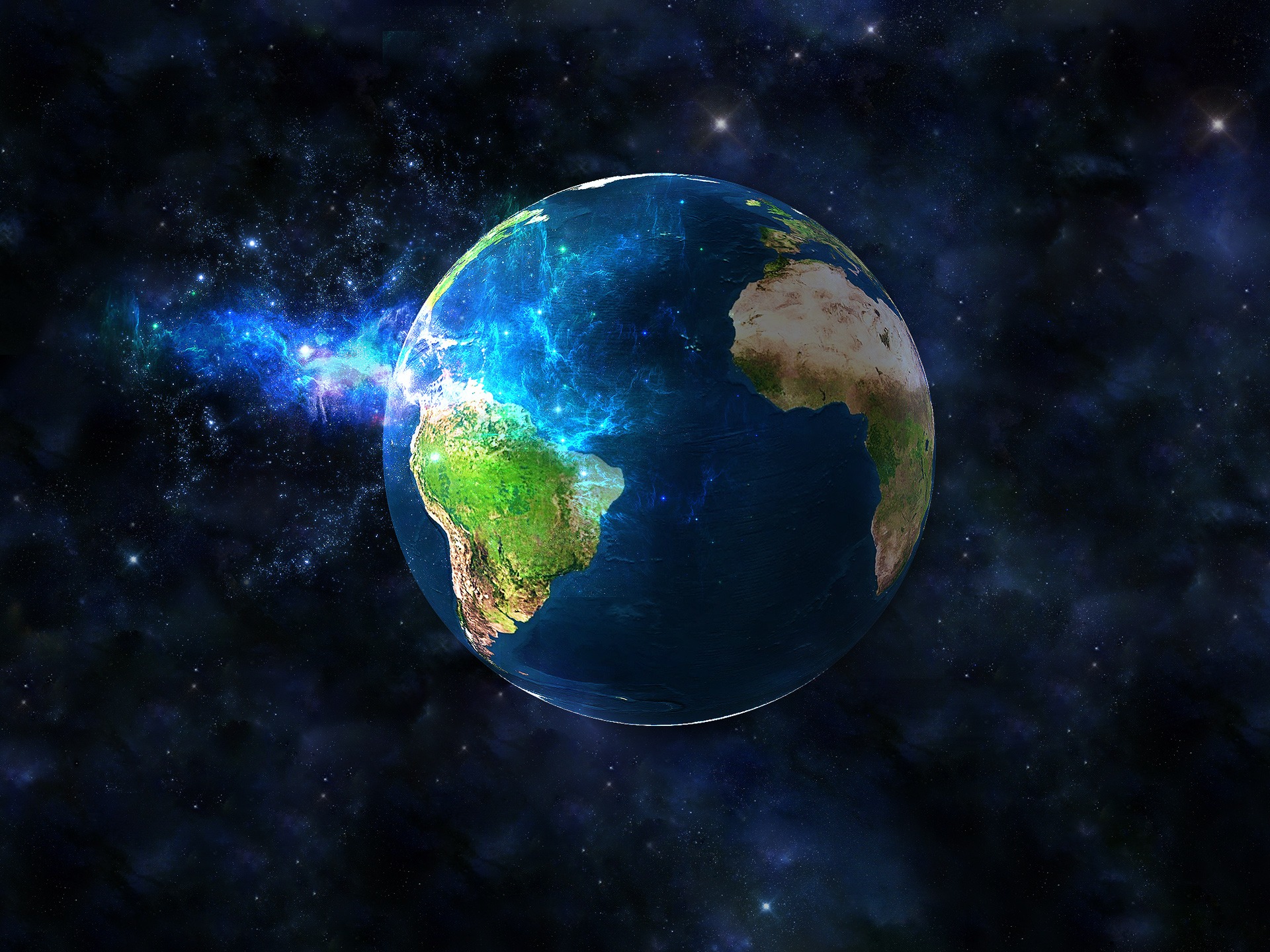 Download full size Earth 3d Space wallpaper / 1920x1440