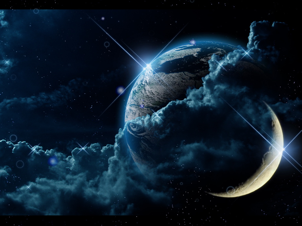 Full size Earth change 3d Space wallpaper / 1024x768