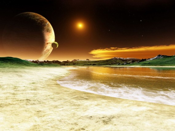 Free Send to Mobile Phone cosmic coast 3d Space wallpaper num.98