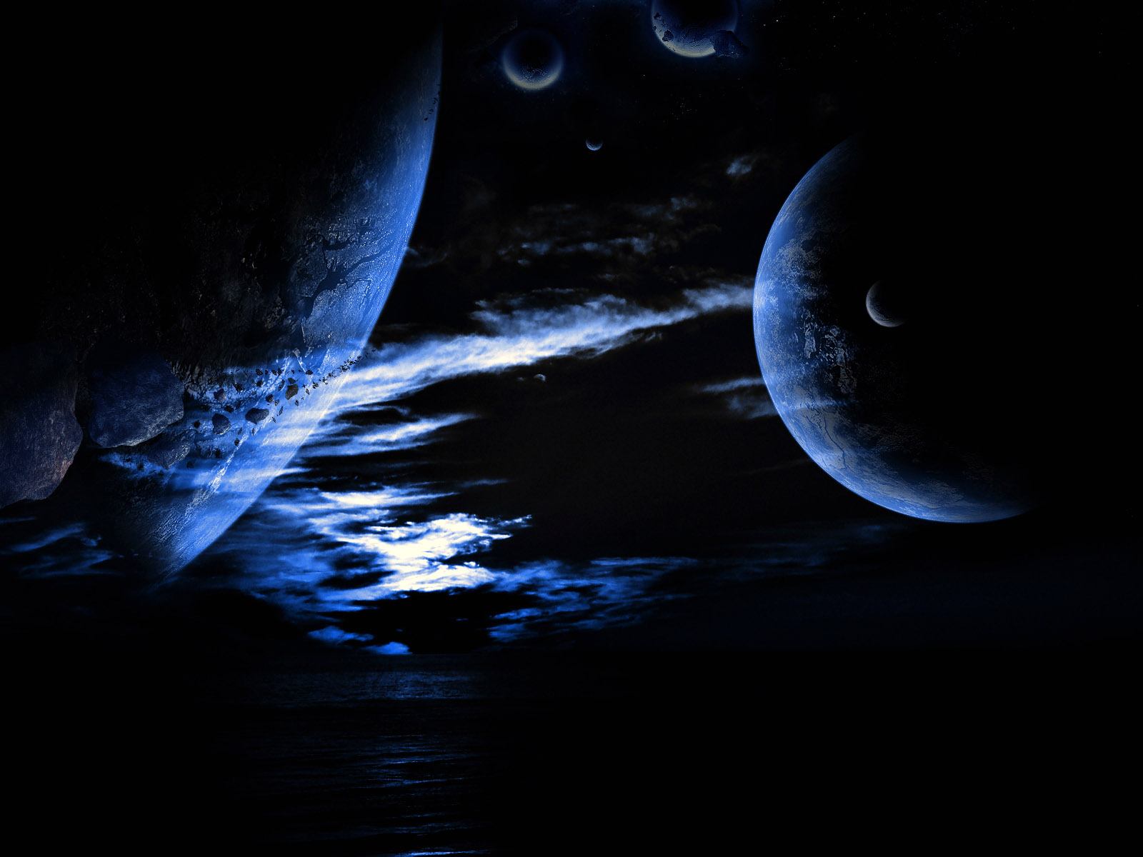 Download full size planets 3d Space wallpaper / 1600x1200