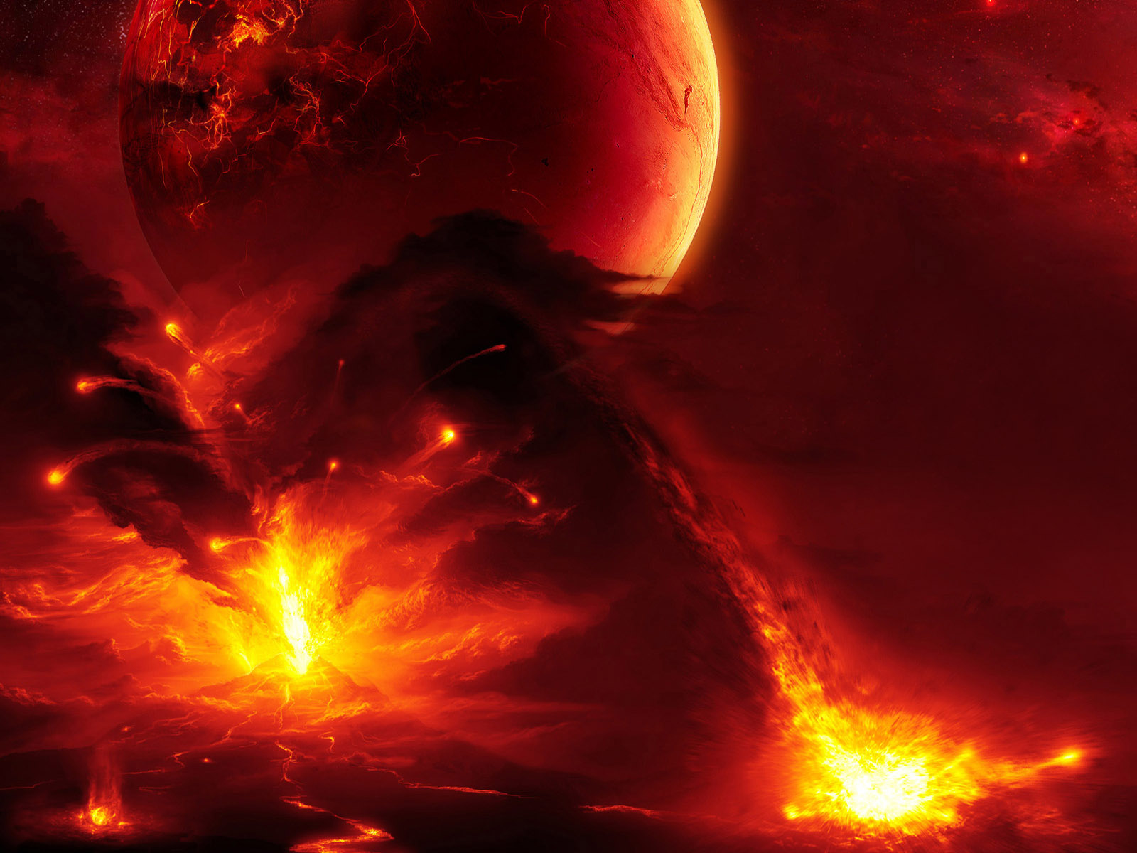 Download full size eruption 3d Space wallpaper / 1600x1200