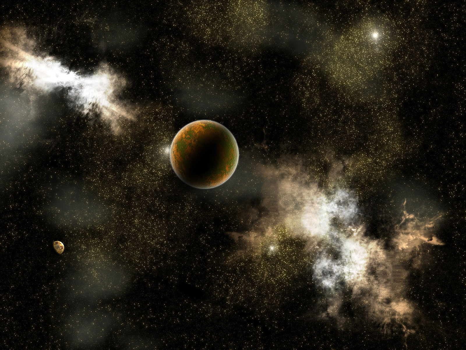 Download HQ extragalactic nebula 3d Space wallpaper / 1600x1200