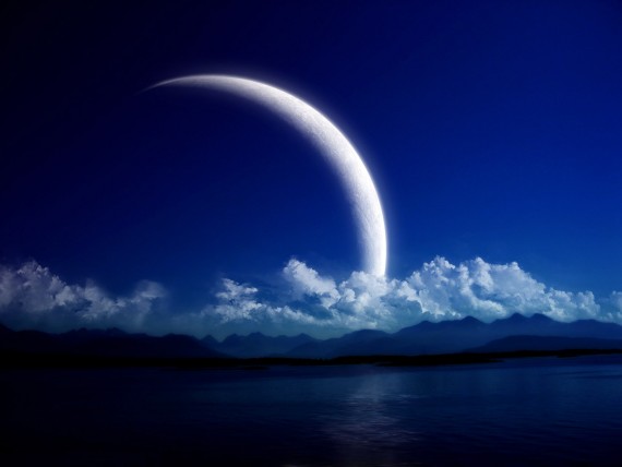 Free Send to Mobile Phone moon 3d Space wallpaper num.131