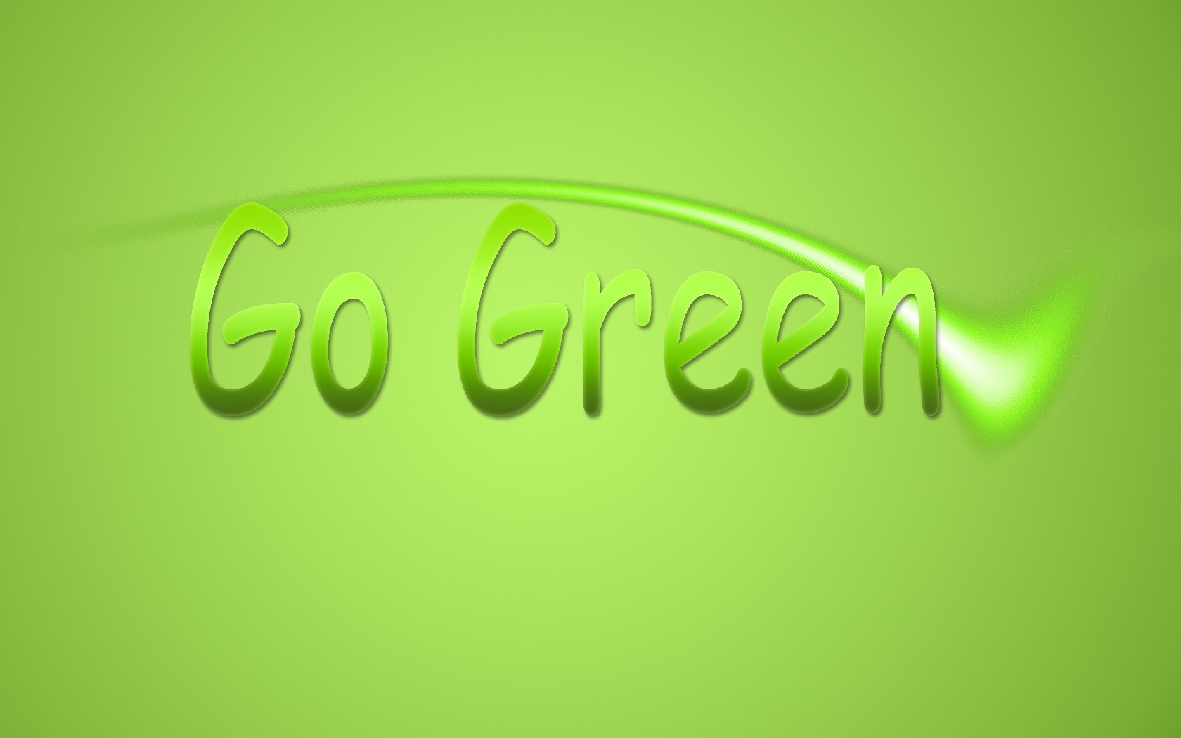 Download HQ go green Drawing wallpaper / 1680x1050