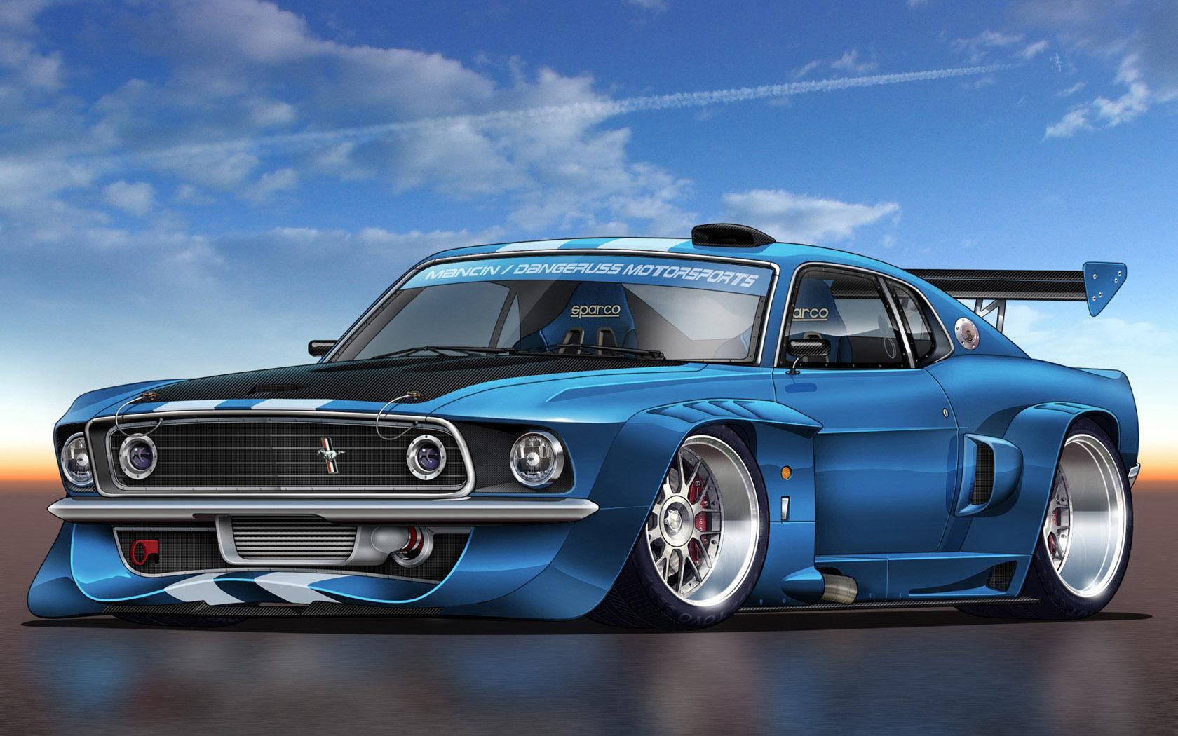 Download full size Ford Drawing wallpaper / 1680x1050