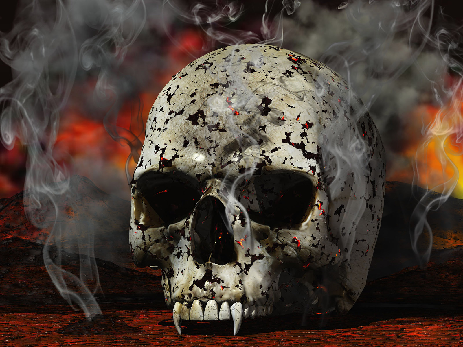 Download HQ skull Horror wallpaper / 1600x1200