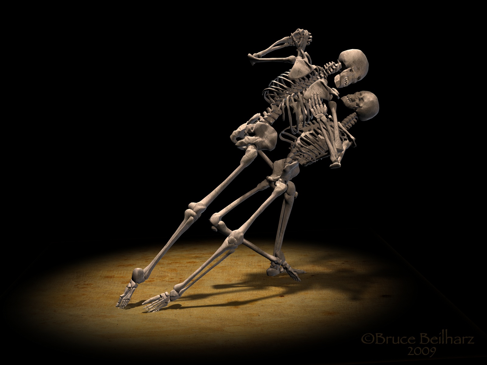Download HQ dance skeleton Horror wallpaper / 1600x1200