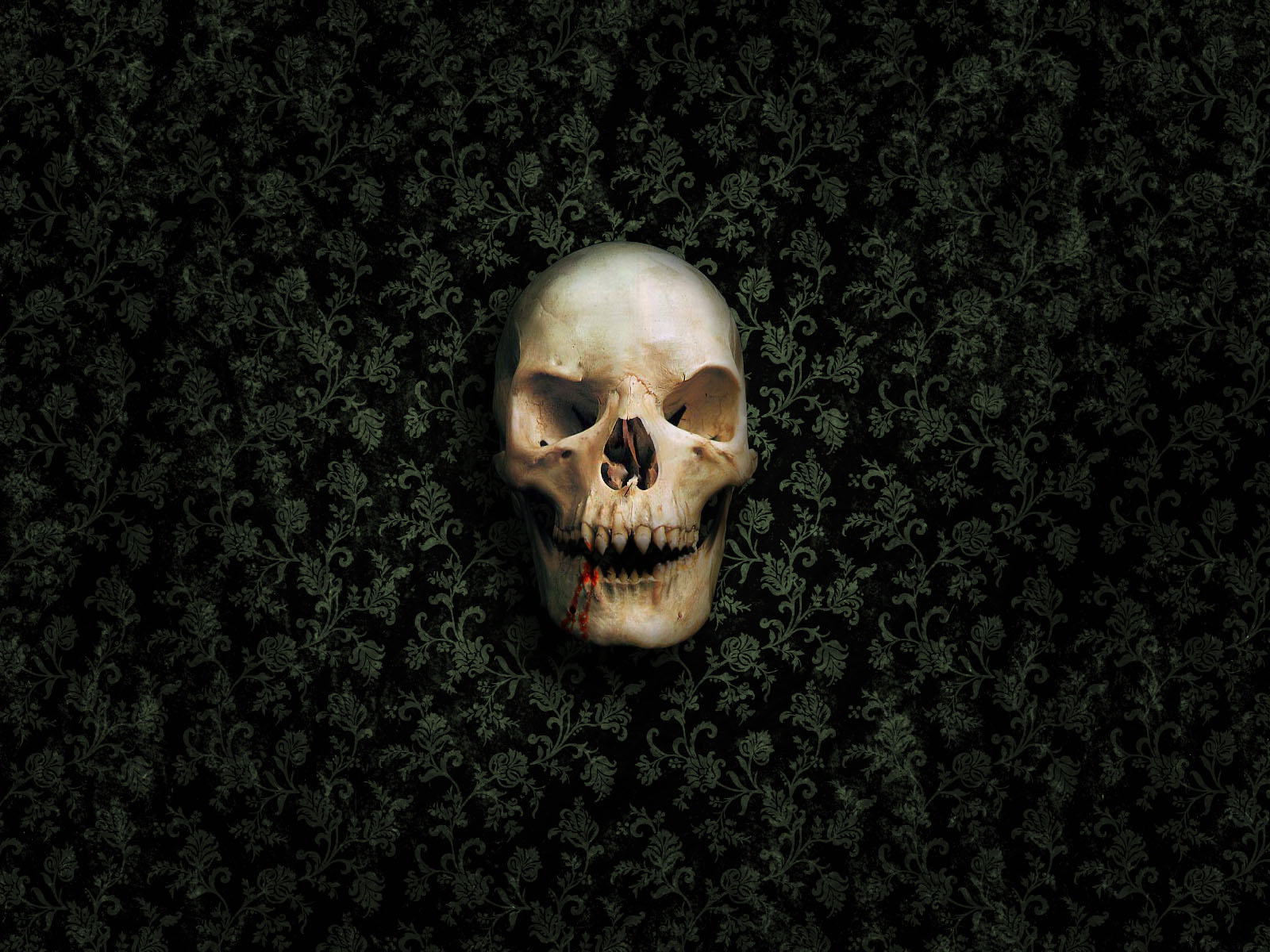 Download full size skull Horror wallpaper / 1600x1200