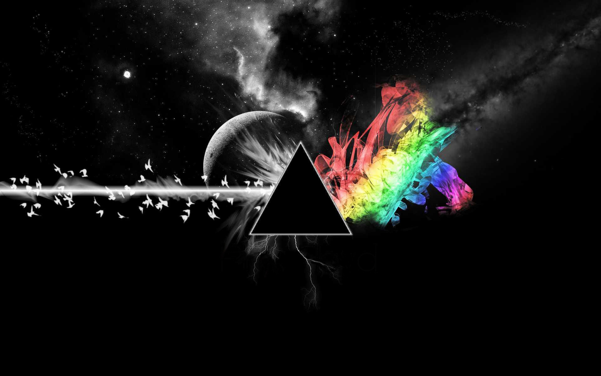 Download HQ The Dark Side of the Moon Science Fiction (Sci-fi) wallpaper / 1920x1200