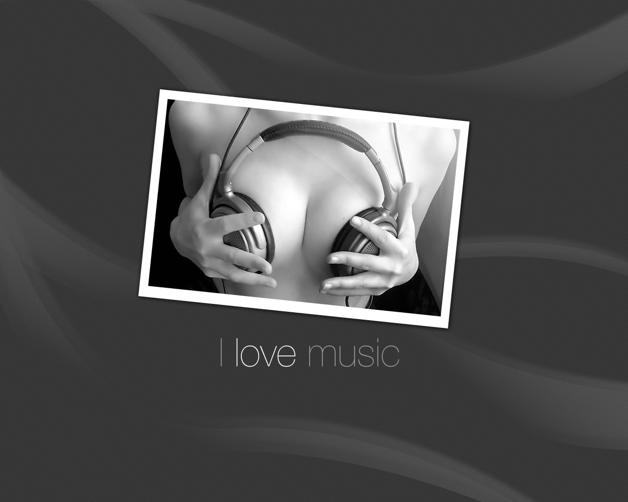 Download High quality I love music Vector wallpaper / 1280x1024