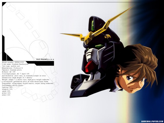 Free Send to Mobile Phone Gundam Wing Anime wallpaper num.16