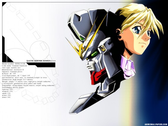 Free Send to Mobile Phone Gundam Wing Anime wallpaper num.18