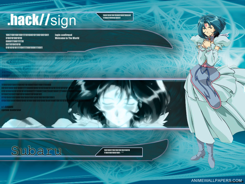 Full size Hack Sign wallpaper / Anime / 1024x768