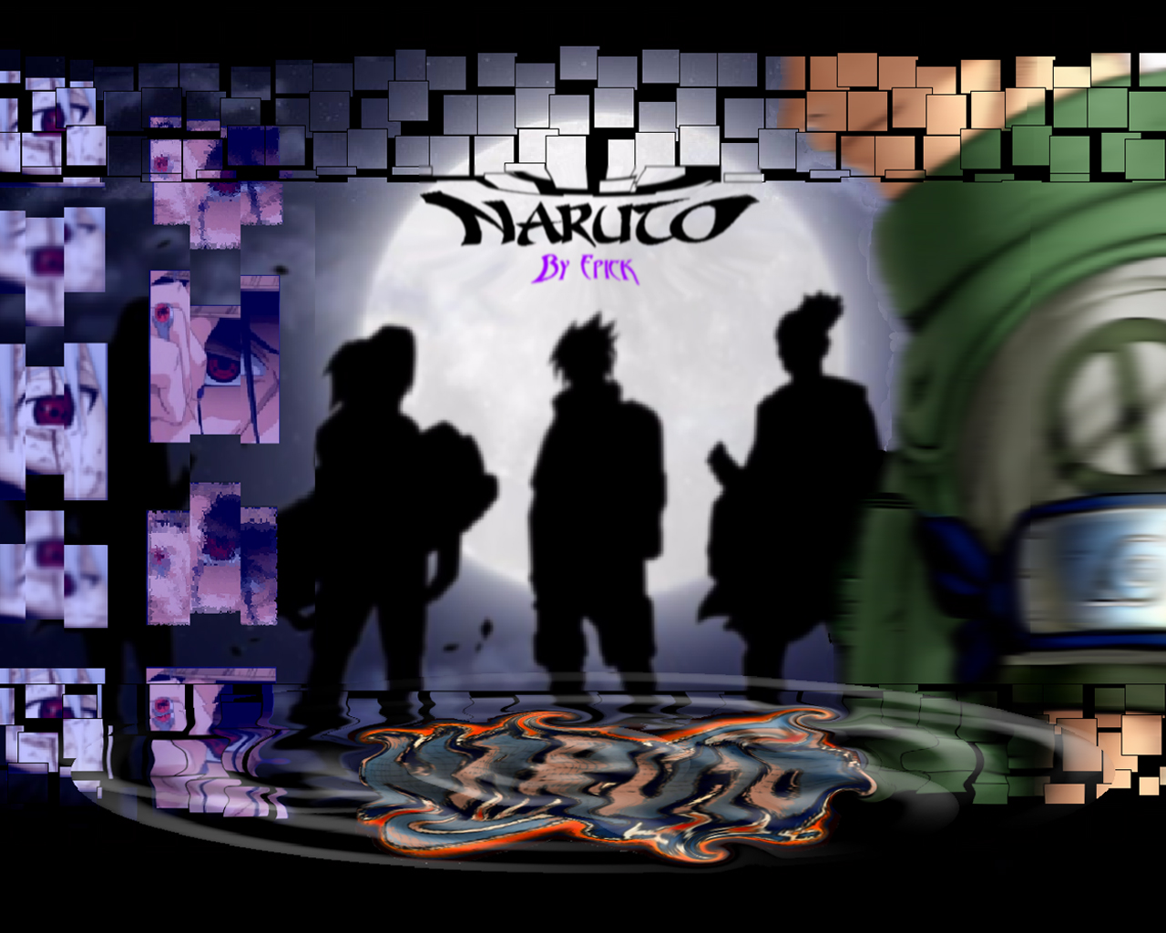 Download full size Naruto, Saske, Ninjas sonido Naruto wallpaper / 1280x1024