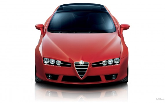 Free Send to Mobile Phone Red Brera front Alfa Romeo wallpaper num.73