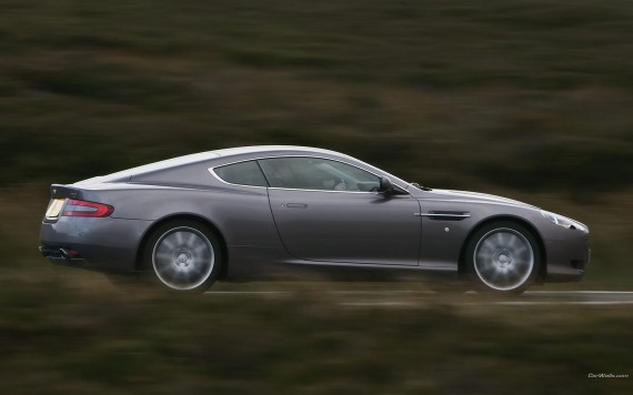 Free Send to Mobile Phone DB9 silver side Aston Martin wallpaper num.123