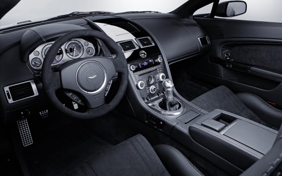 Free Send to Mobile Phone black leather interior Aston Martin wallpaper num.83