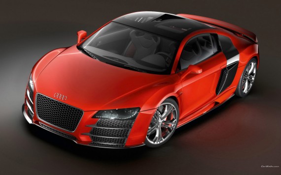 Free Send to Mobile Phone R8 TDI LM red front Audi wallpaper num.298