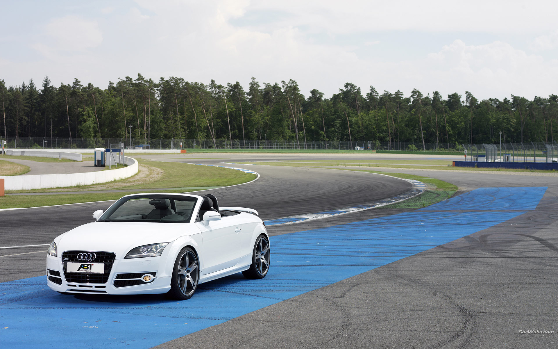 Download High quality TT ABT white coupe cabriolet outdoor Audi wallpaper / 1920x1200