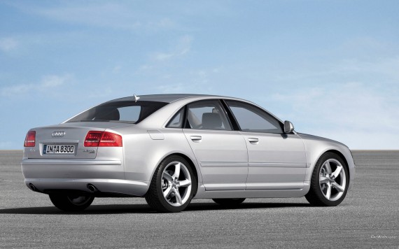 Free Send to Mobile Phone A8 2008 side Audi wallpaper num.191