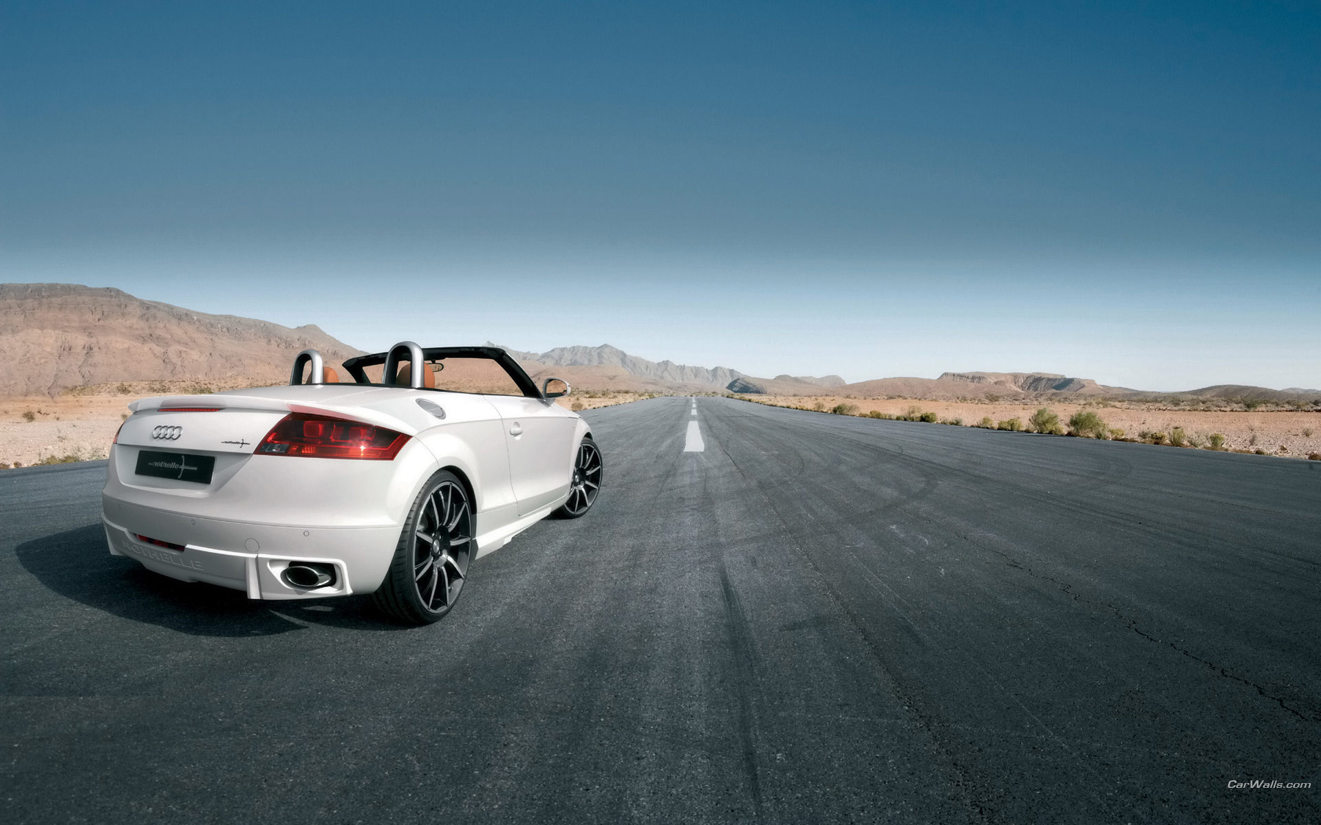Download High quality TT nothelle white coupe cabriolet road Audi wallpaper / 1920x1200