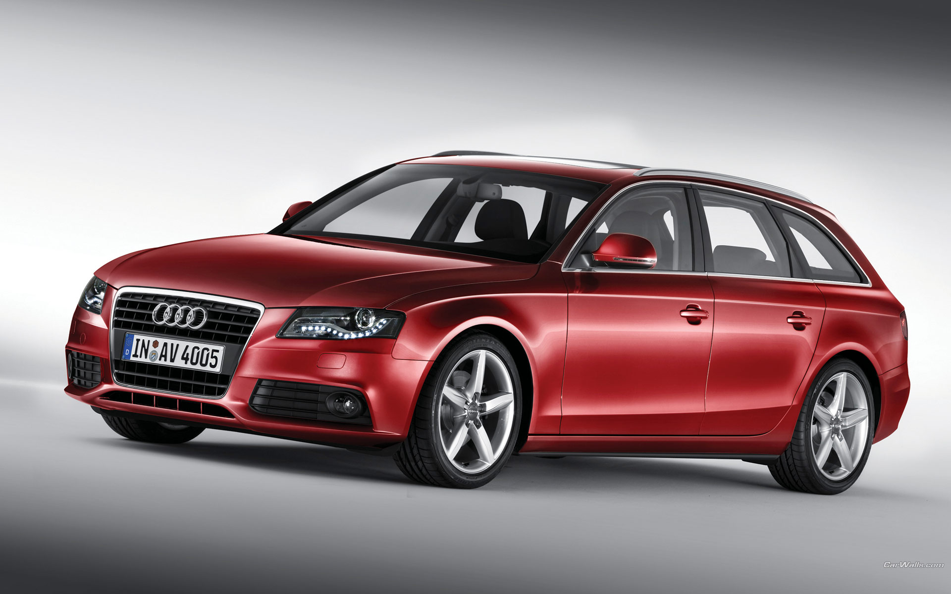 Download High quality A4 avant red universal front Audi wallpaper / 1920x1200