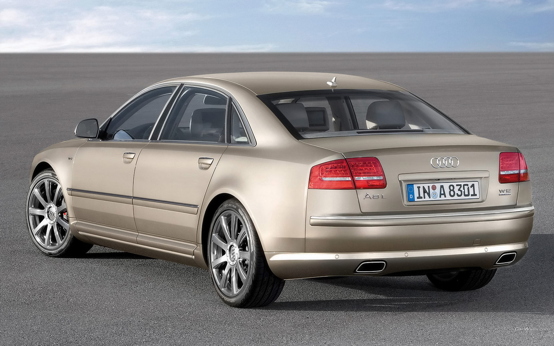 Download full size A8 2008 back Audi wallpaper / 1920x1200