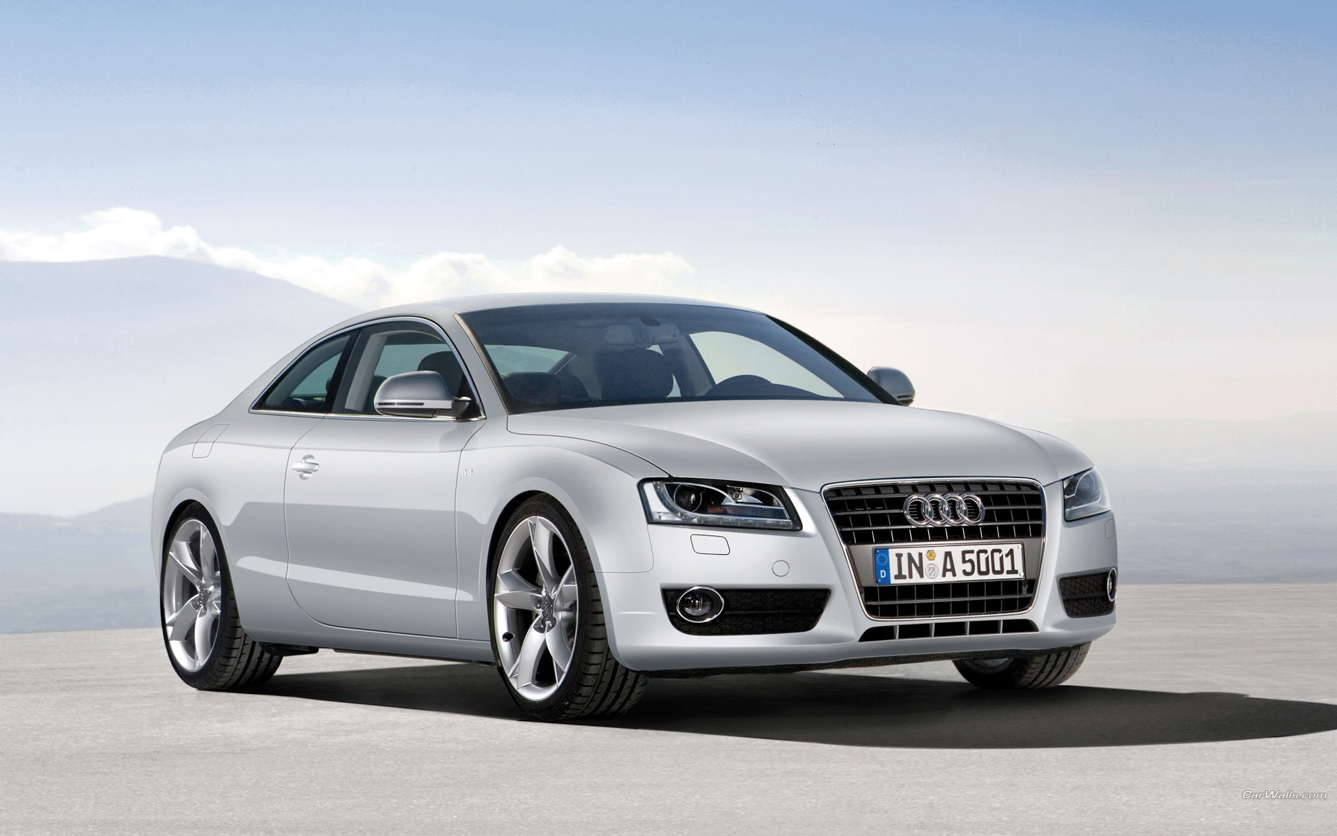 Download High quality A5 front white Audi wallpaper / 1920x1200