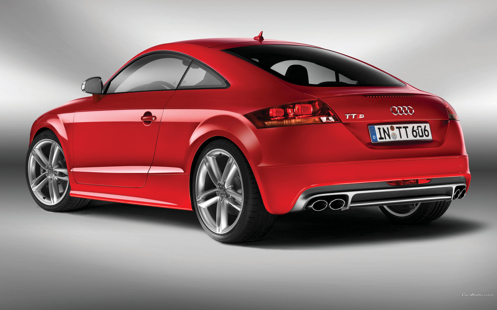 Download High quality TT S red coupe side Audi wallpaper / 1920x1200
