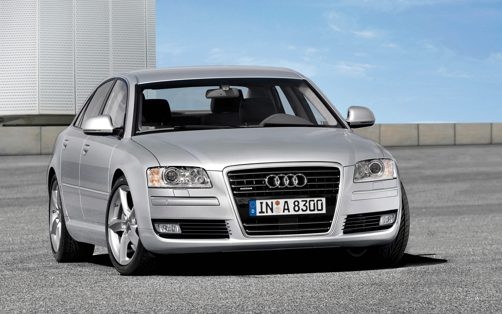 Download full size A8 2008 front Audi wallpaper / 1920x1200