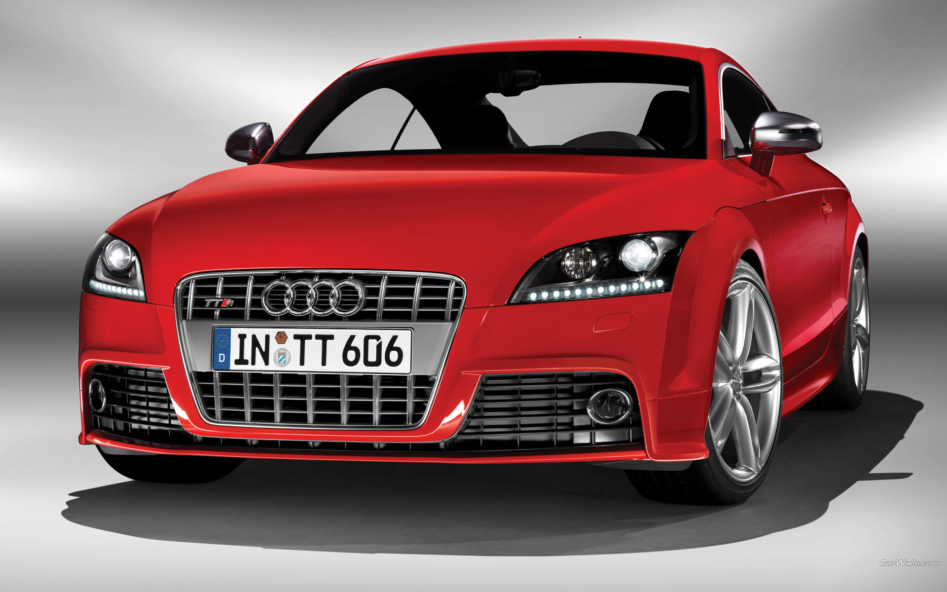 Download full size TT S red coupe front Audi wallpaper / 1920x1200