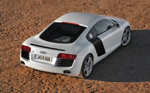 Free Send to Mobile Phone R8 white coupe Audi wallpaper num.264