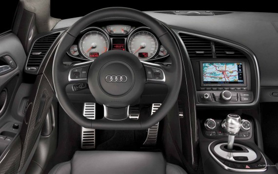 Free Send to Mobile Phone R8 dashboard wheel Audi wallpaper num.258