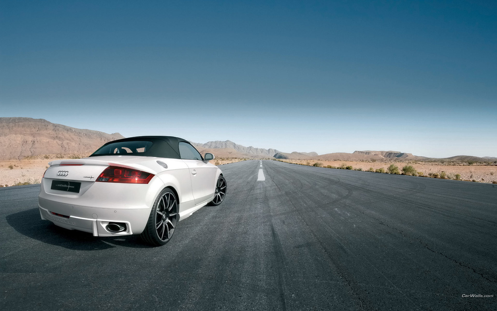 Download High quality TT nothelle white coupe cabriolet horizon Audi wallpaper / 1920x1200