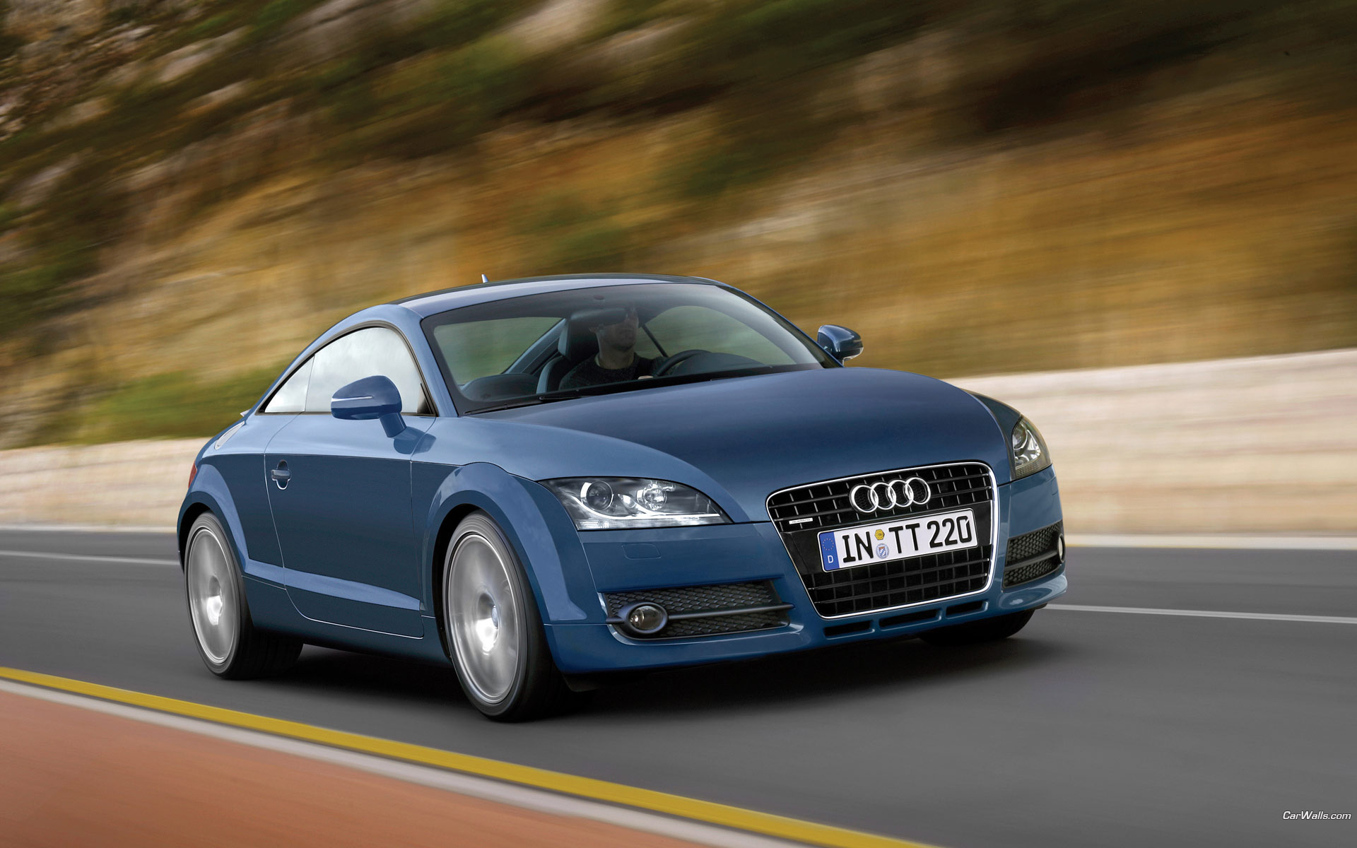 Download full size TT blue Audi wallpaper / 1920x1200