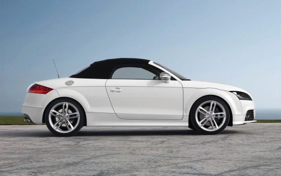 Free Send to Mobile Phone TT S white coupe cabriolet side Audi wallpaper num.225