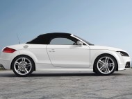 TT S white coupe cabriolet side / Audi