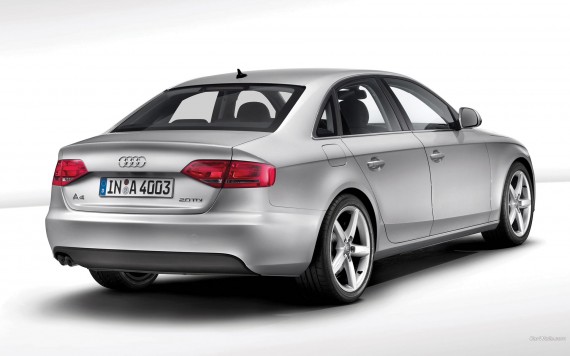 Free Send to Mobile Phone A4 silver back Audi wallpaper num.161