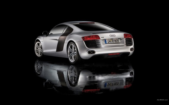 Free Send to Mobile Phone R8 silver coupe Audi wallpaper num.262