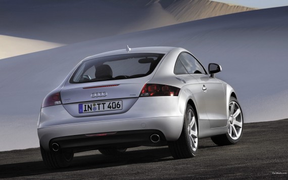 Free Send to Mobile Phone TT back silver Audi wallpaper num.99