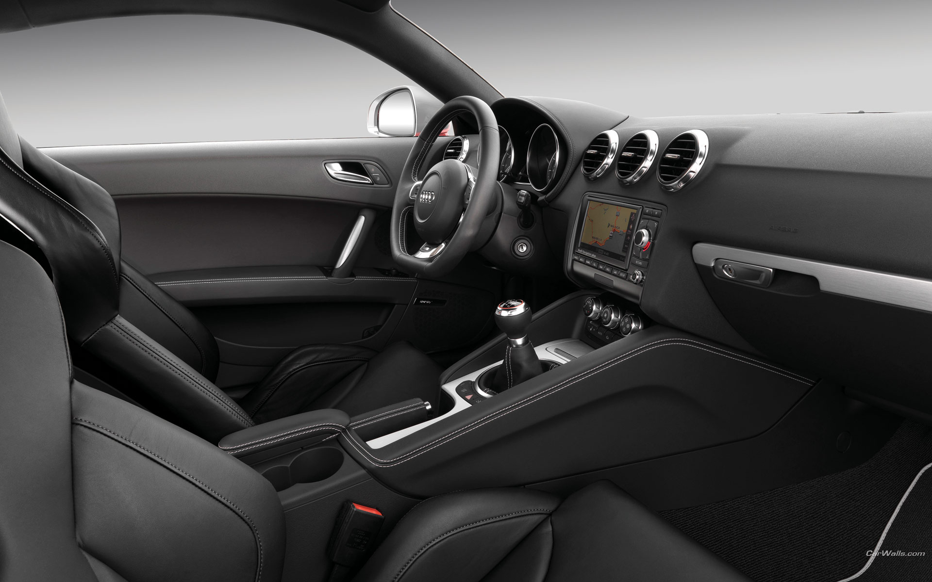 Download HQ TT S red coupe dashboard Audi wallpaper / 1920x1200