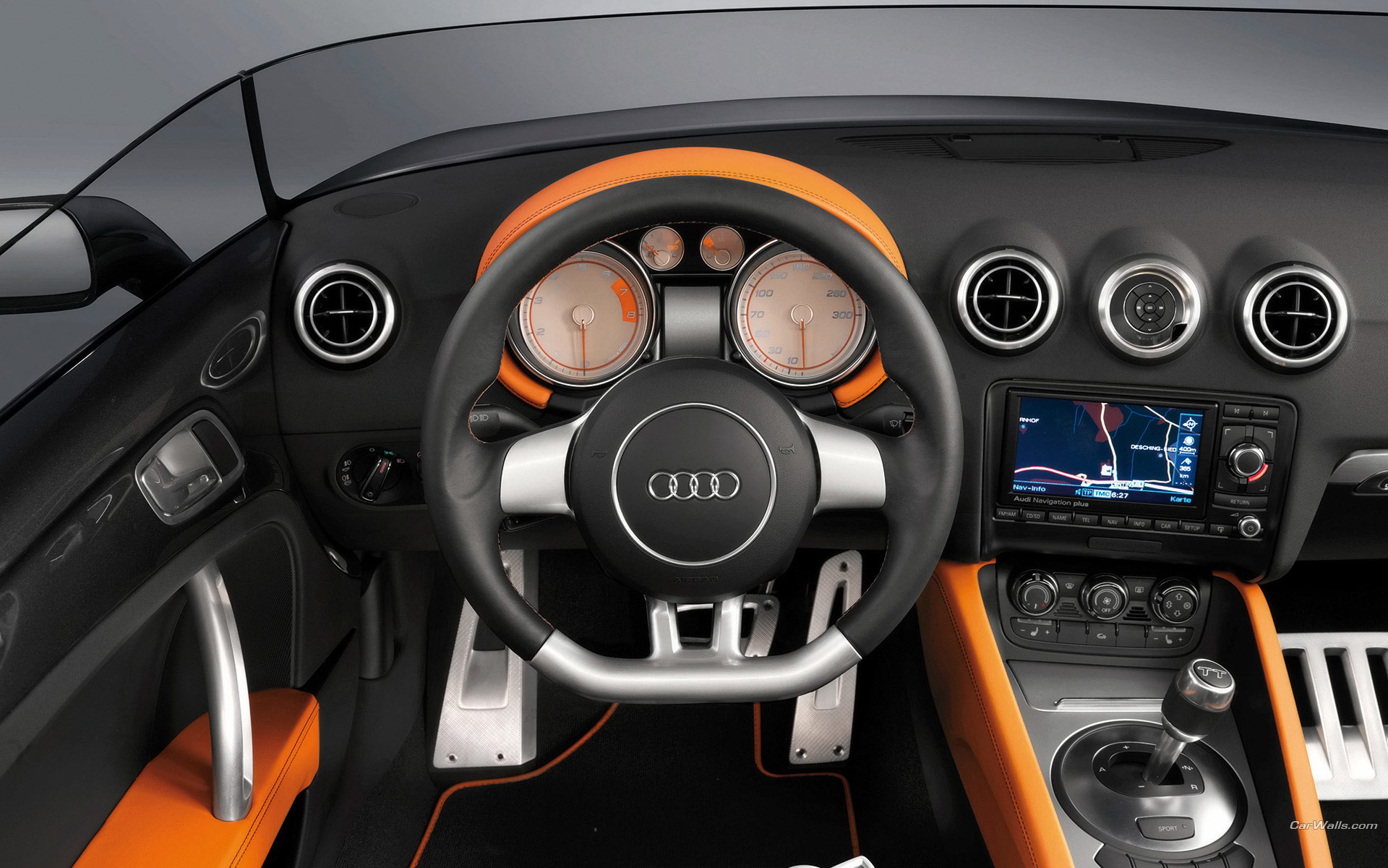 Download full size TT Clubsport dashboard Audi wallpaper / 1920x1200