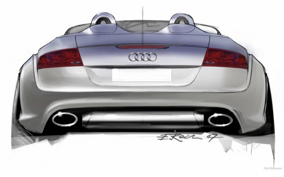 Free Send to Mobile Phone TT clubsport design, draft, outline drawing Audi wallpaper num.141