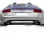 TT clubsport design, draft, outline drawing / Audi