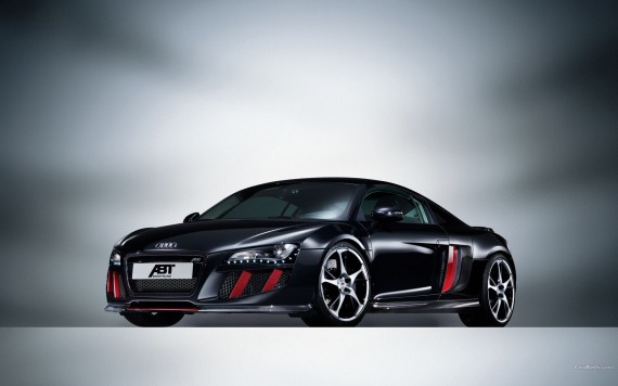 Free Send to Mobile Phone R8 ABT black front Audi wallpaper num.292