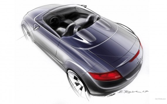 Free Send to Mobile Phone TT clubsport design, draft, outline drawing Audi wallpaper num.143