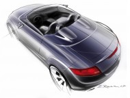TT clubsport design, draft, outline drawing / Audi